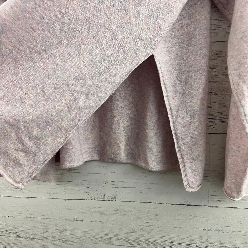French Connection Pink Purple Mock Neck Long Sleeve‎ Wool Blend Sweater Size L